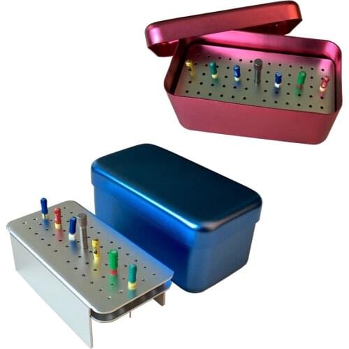 1 piece Autoclave Disinfection Sterilization Holder Block Case Box for Endo Files 60 Holes