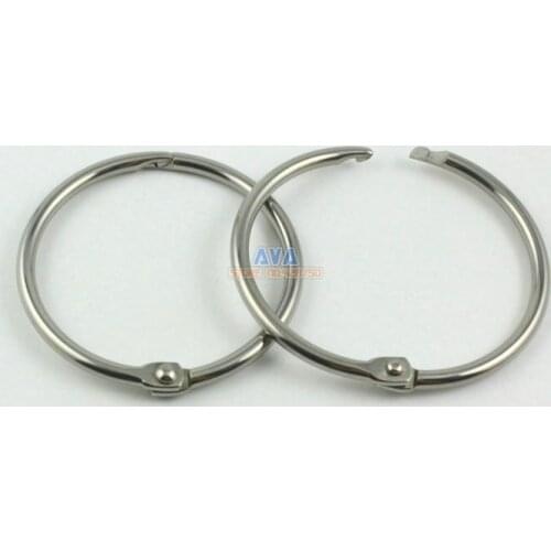 10 Pieces 39mm Stainless Steel Curtain Rings Curtain Open Rings Sliding Hook Rings