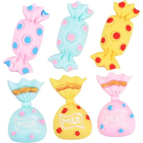 20Pcs Mix Resin Emulation Candys Lucky Bag DIY Crafts Scrapbooking Kids Hairpin Phone Shell Decor Food Toys Ornament Accessories