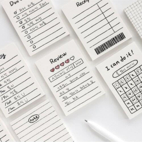 50 Sheets Creative Daily Schedule Memo Pad To Do List Note Time Schedule Planner Office School Supplies Stationery