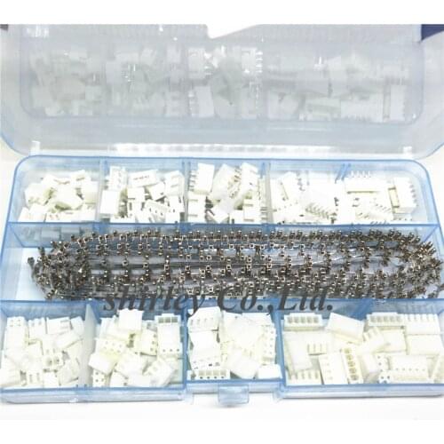 560pcs XH2.54 2p 3p 4p 5 pin 2.54mm Pitch Terminal Kit / Housing / Pin Header Connector Wire Connectors Adaptor XH Kits