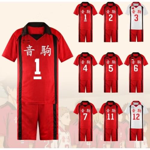 Anime Haikyuu No.1-16 Halloween Costumes Nekoma High School Uniform Kenma Kozume Kuroo Tetsuro Cosplay Jersey Sportwear