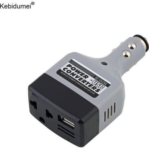 DC 12/24V to AC 220V/USB 6V Car Power Inverter Adapter Cigarette Lighter Auto Car Charger Converter With USB Interface