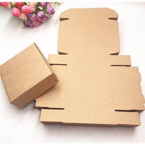 Aircraft Shape Paper Box Brown Plain Color DIY Handmade Handicraft Garment Gift Present Souvenir Packaging Case Boxes Favor Love