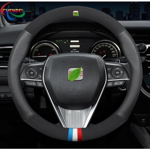 Car Steering Wheel Cover For SEAT Leon Ateca Ibiza Tarraco Toledo Arona 20V20 Alhambra Altea IBL Exeo 2019 Interior Accessories