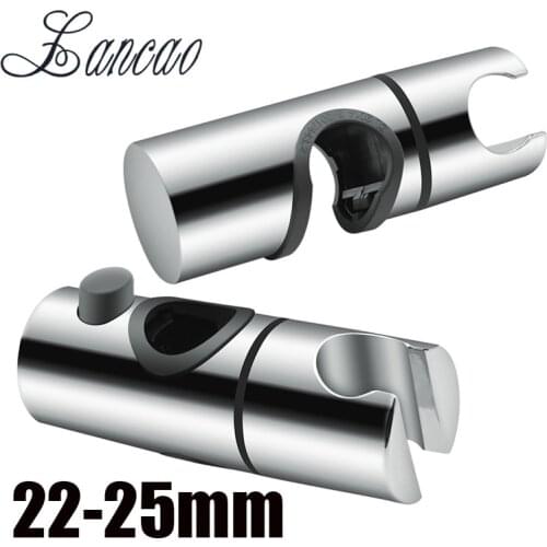 ABS Chrome Shower Head Holder Adjustable 22-25MM Bathroom Shower Bracket Rack Slide Bar Bathroom Faucet Accessories Shower