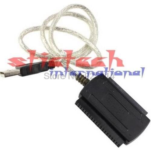 By dhl or ems 100pcs USB 2.0 to IDE SATA 2.5 3.5 Hard Drive Converter Adapter Cable