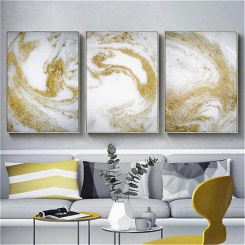 Modern Abstract White Yellow Sandy Beach Textures Canvas Painting Wall Frameless Picture Printing Poster Living Room Home Decor