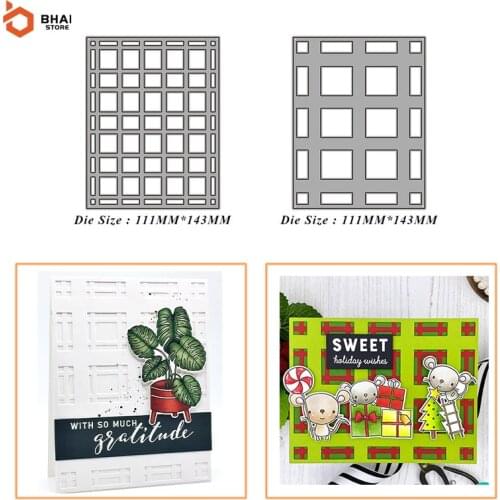 Metal Cutting Dies Rectangular Hollow Frame Stencils For DIY Scrapbooking Cards Decor Craft Embossing Paper Card Die Cut 2021