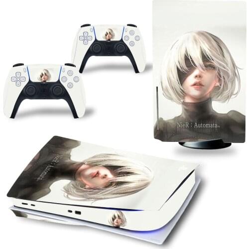 Nier PS5 Standard Disc Edition Skin Sticker Decal Cover for PlayStation 5 Console & Controller PS5 Skin Sticker Vinyl