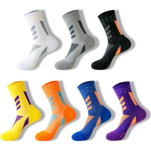 New Arrival 1Pairs Cycling Sport Socks For Men Set Good Quality Cotton Football Basketball Sock