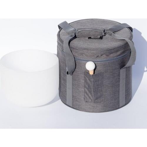10Inch C D E F G A B Meditation Frosted Quartz Crystal Singing Bowl + Bag