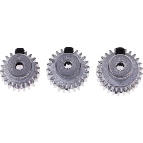 Silver Metal Motor Pinion Gear 22T 24T 26T for Feiyue RC 4WD Buggy Mini Cars