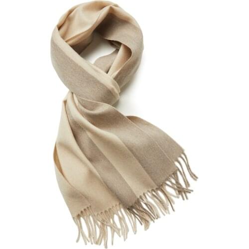 Winter Cashmere Scarf Men Long Warm Quality Warm Mid-Thick Fashion Business Male 100% Cashmere Scarf