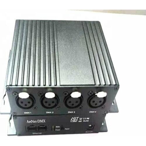 Madmapper compatible Artnet-DMX converter 4 universe, LED Dimmer Nodes