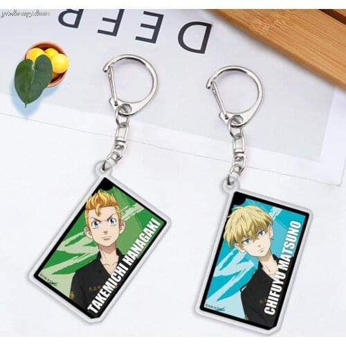 Tokyo Revengers Cosplay Keychain Manjiro Ken Chifuyu Takashi Kazutora Keisuke Kawaii Bag Pendant Anime Fans Collection Props