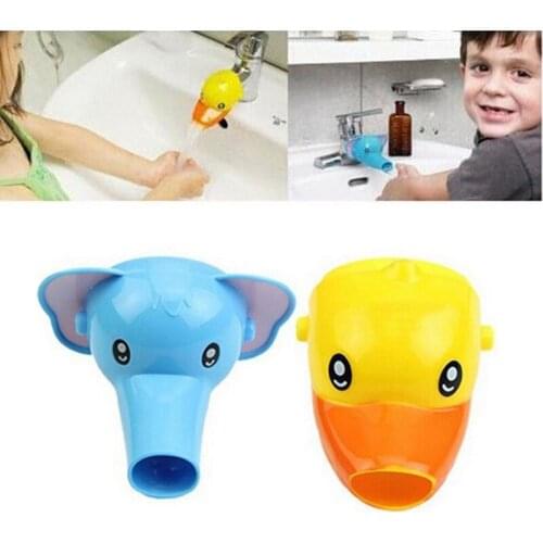 1Pcs Cute Cartoon Animal Faucet Extender For Kids Children Kid Hand Washing Bathroom Sink Kitchen Faucet Accessories