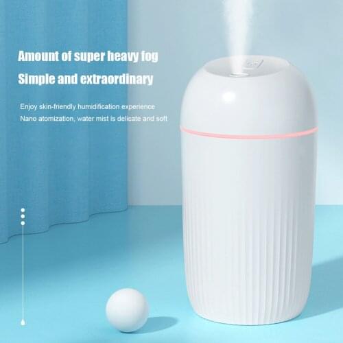 420ML USB Charging Silent Air Humidifier Gentle Ultrasonic Mist Maker Night Light Aroma Diffuser Automatic Shutdown Purifier