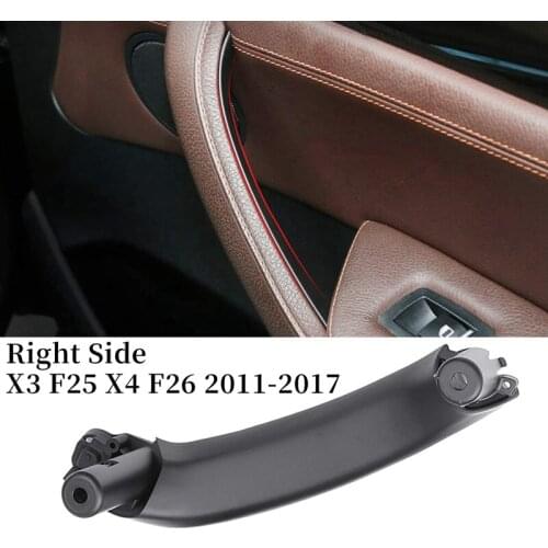 Car Interior Inner Door Pull Handle Pull Trim For-Bmw F25 F26 X3 X4 2011-2017,Front & Rear Right Side Black