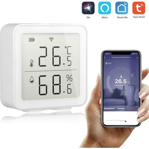 WiFi 2.4GHz Temperature Humidity Detector APP Phone Remote Control Home Wireless Air Quality Smart Sensor Monitor Analyzer