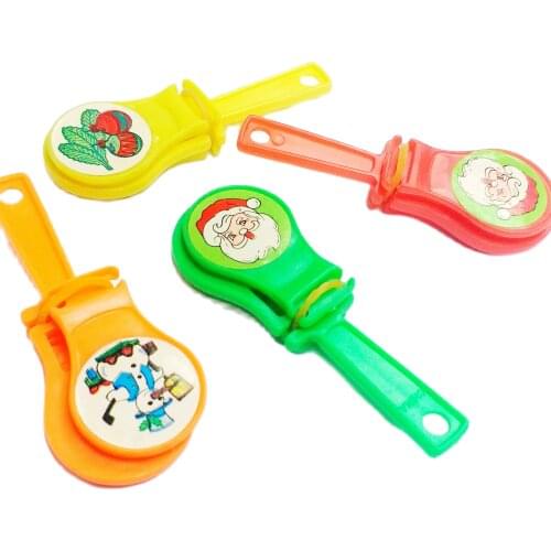 10 pcs Mini 7cm christmas X'mas Sound Clappers 791 4-2 Goody Bags party Favor toys Pinata Carnivals Clicker Sound Maker