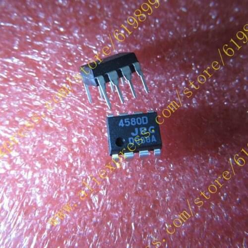 100pcs/lot NJM4580D NJM4580 DIP-8 Free shipping