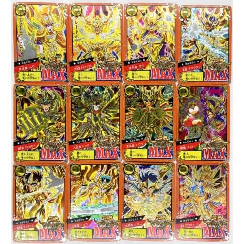 12pcs/set Saint Seiya Soul of Gold Laser Bronzing Toys Hobbies Hobby Collectibles Game Collection Anime Cards