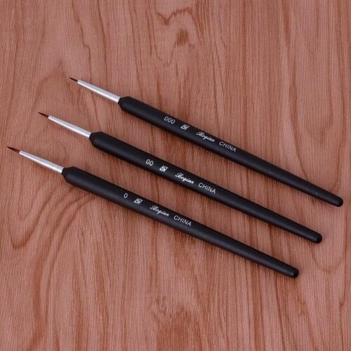3Pcs Nail Art Pen Dotting Painting Drawing Gel Liner Polish Brush Tool Durable