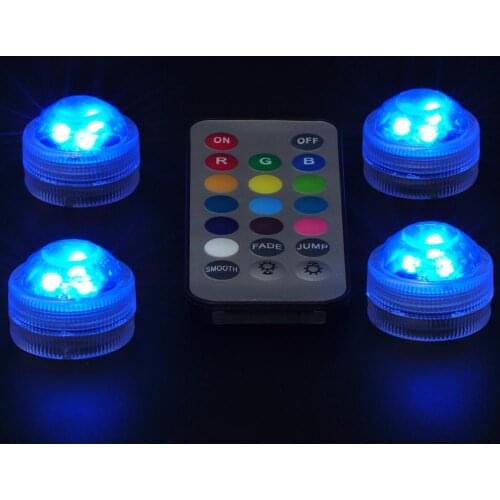 3LED*3LEDs submersible waterproof led light for paper lantern lamp,flower glass vase decoration wedding home party colorful led