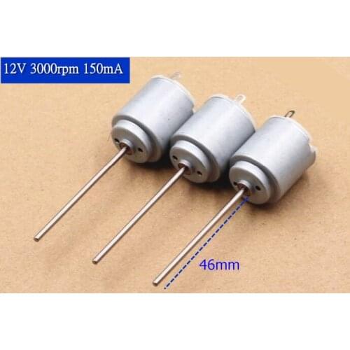 5X Good quality R140 long shaft DC motor,12V 3000rpm 150mA,24V toys motor