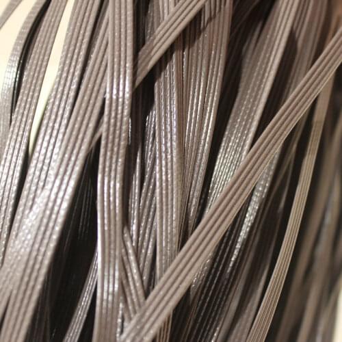 500g Four In One Light Black Gradient Flat Synthetic Rattan Handmade Weave Plastic Material For Knit Repair Chair Table Basket