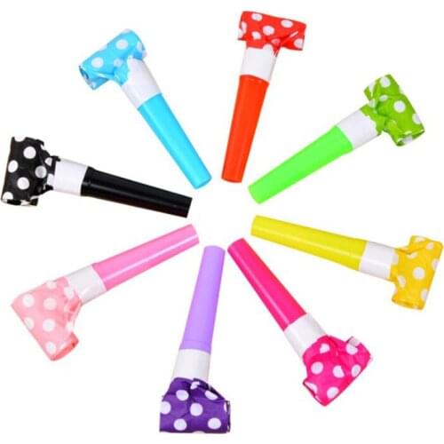 6pcs/set Multicolor Party Blowouts Whistles Kids Birthday Party Favors Decoration Supplies Noise maker Toys