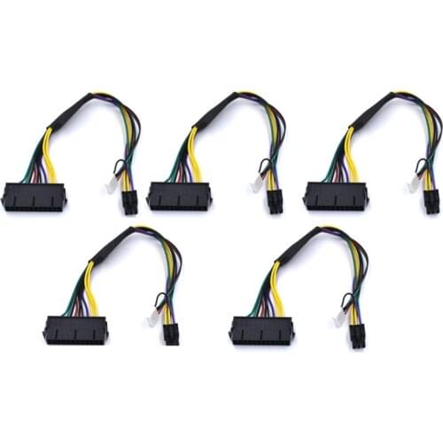 AU42 -ATX 24Pin To Motherboard Jumper For HPZ220 Z230 SFF 18E4 Motherboard 18AWG Wire 2-Port 6Pin Power Cord (5Pcs)