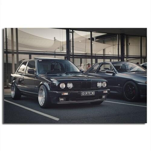 B M W M3 E30 German Cars JDM Tuning Sports Car Classic Posters Canvas Print Paintings Wall Decor Art Room Decorations