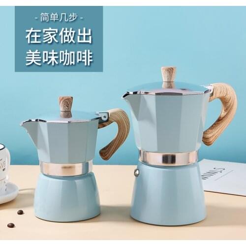 Free shipping European Style Aluminum Coffee Maker Durable Moka Cafeteira Expresso Percolator Pot Practical Moka Coffee Pot