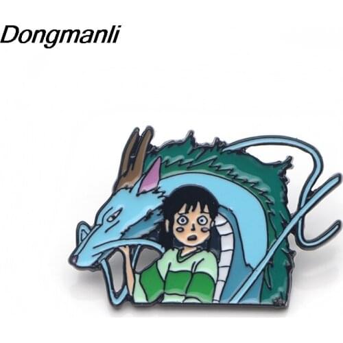 DMLSKY Anime Brooch creative Enamel Pins For Women Men Backpack Pins Personality Kids Pin Charm Jewelry M2933