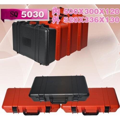 20.4 inch Black PP plastic tool case carring tool box with foam