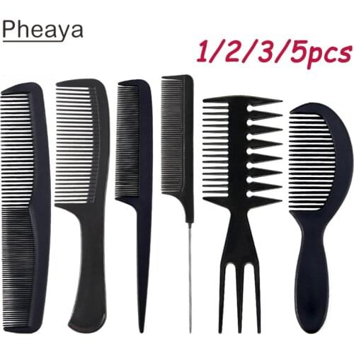 Hair Styling Comb Set Black Barber Comb Professional Men&Women Beauty Beauty Hair Combs Anti-Static Salon Accessories