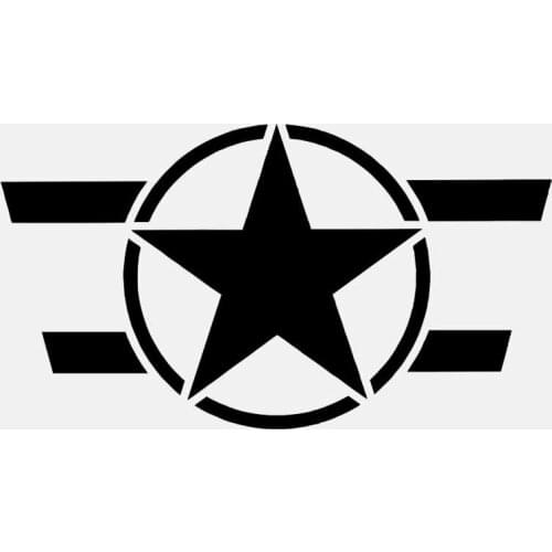 Personality Car Sticker Star Waterproof Motorcycle Windshield KK PVC 14cm X 8cm