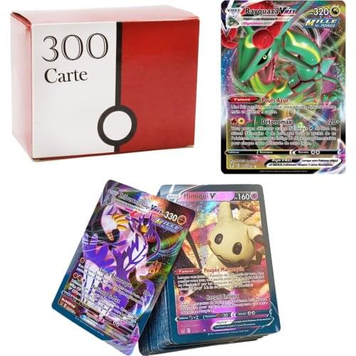 TOMY 300 Pcs French Version Pokemon Card GX VMAX Shining TAG TEAM Battle Carte Trading Cards Game Children Toy