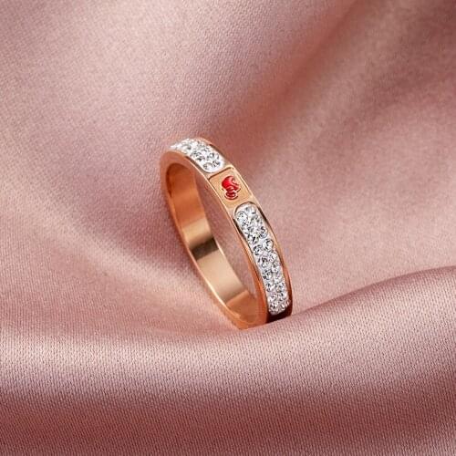 Titanium steel ring fashion trend fashion lovers circle