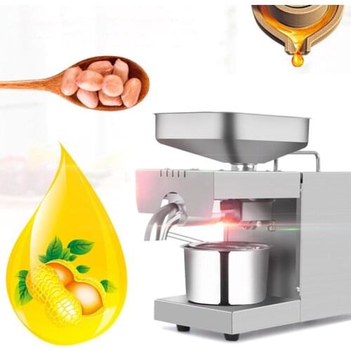 6Kg/H Oil Press 110V/220V Automatic Household and Commercial Stainless Steel Hot and Cold Oil Extraction Machine