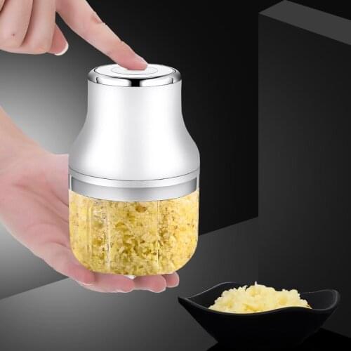 Mini USB Wireless Electric Garlic Masher Sturdy Press Mincer Vegetable Chili Meat Grinder Food Chopper Kitchen Accessories
