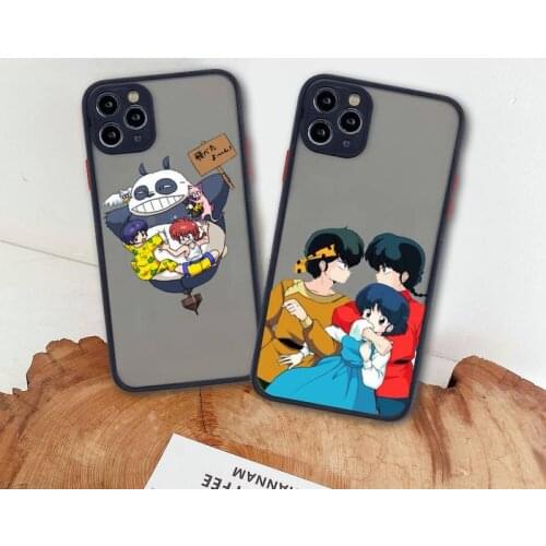 Cartoon Ranma 1 2 Phone Case For iphone 12 11 Pro Max Mini XS 8 7 Plus X SE 2020 XR Matte Transparent Cover