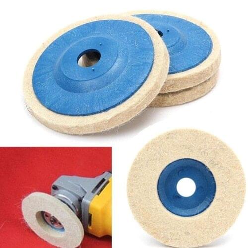 4 Inch Felt Wool Buffing Angle Grinder Wheel Felt Polishing Disc Pad Set Newest Polisher 100mm Wool Polishing for Marble & Metal
