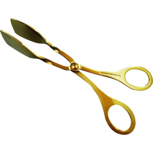 Stainless Steel Brass Color Clip Biscuit Cake Clip Metal Food Snack Multi-Purpose Color Clip Tableware Buffet Clip