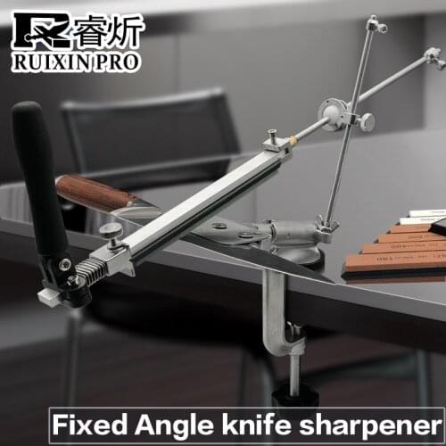 New RUIXIN 4 generations Fixed angle sharpener Metal Material knife sharpening system Sharpening stone With stones