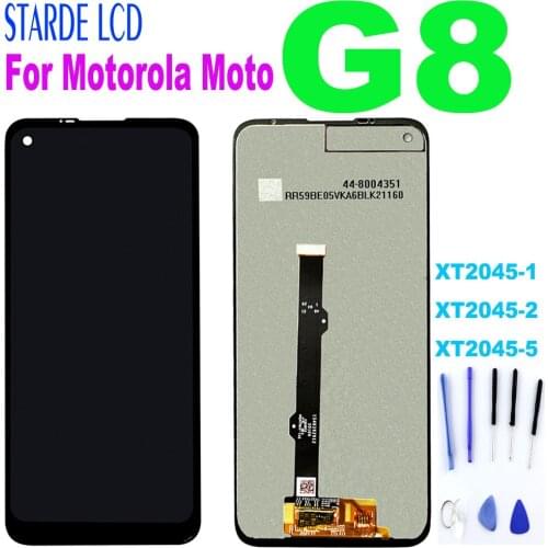 Original Tested 6.4" For Motorola Moto G8 Lcd Screen Display Touch Digitizer Assembly G8 XT2045-1 XT2045-2 XT2045-5 LCD