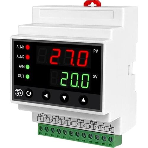 Rail Type Thermostat PID Intelligent Temperature Controller Adjustable Temperature Digital Display Temperature Controller