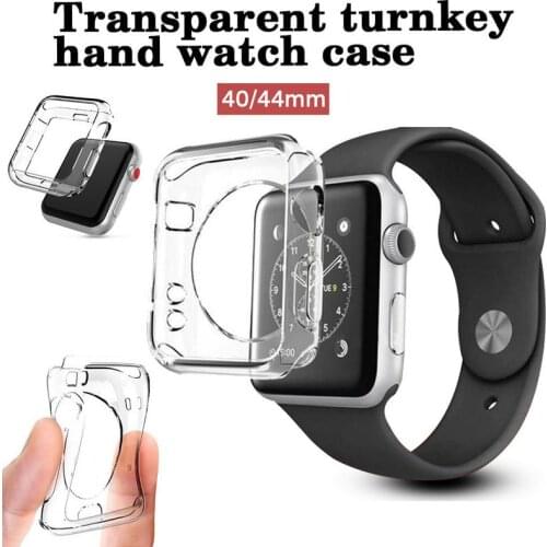 Transparent soft rubber watch case For Apple Watch 4 generation TPU transparent package watch shell 40mm/44mm